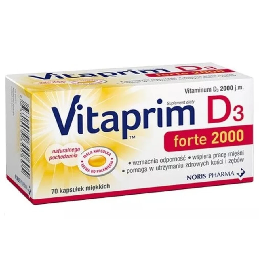 Vitaprim D3 Forte 2000, 70 Kapseln