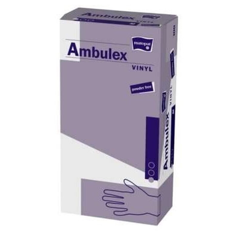 Ambulex Vinyl-Behandlungshandschuhe, puderfrei, Größe XL, mit Puder, 100 Stück - Langlebig!