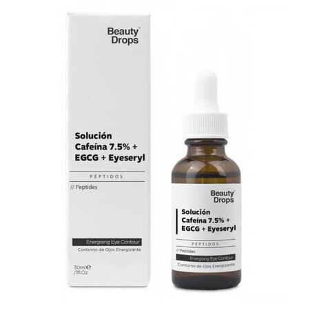 Solutie de cafeina 7.5% + EGCG + Eyeseryl, 30 ml, Beauty Drops