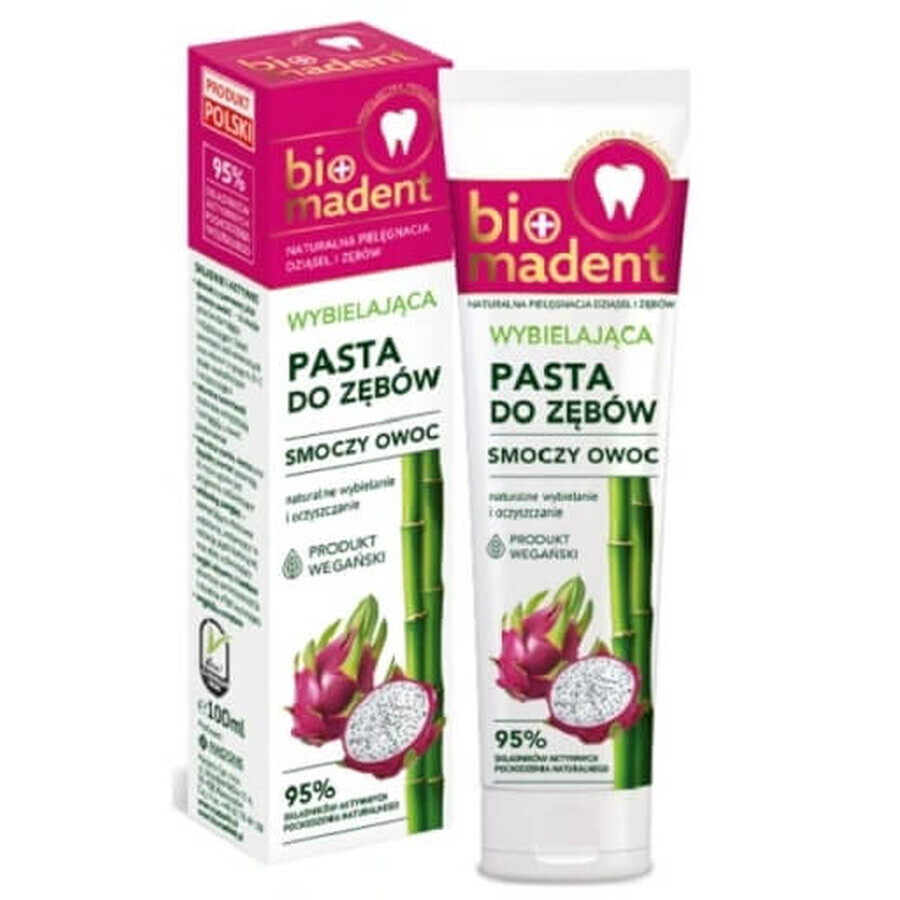 Bio Madent, Whitening Zahnpasta mit Drachenfrucht, 100 ml