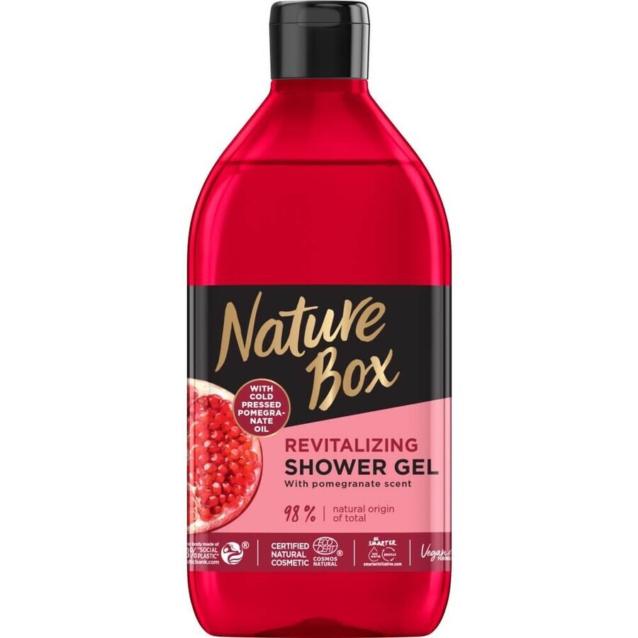 Nature Box Revitalizing shower elixir with pomegranate oil, 385ml