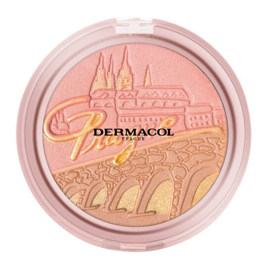 Dermacol Polvos iluminadores con rosa, 10,5g