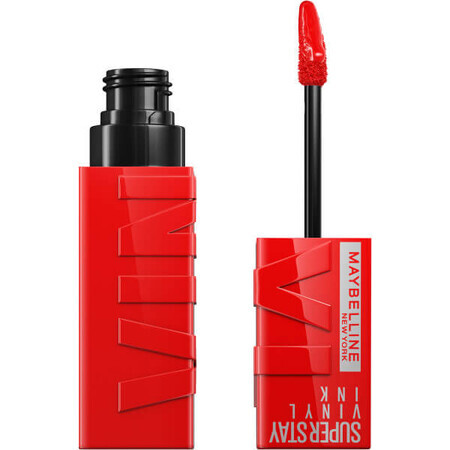 Maybelline Super Stay Vinyl Flüssig-Lippenstift 25 Rot-Heiß, 4,2 ml