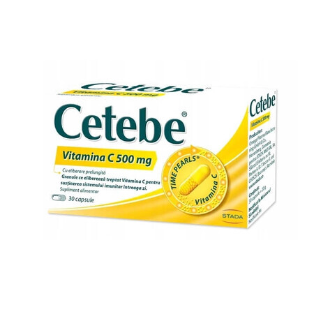 Cetebe Vitamina C 500 mg, 30 cápsulas