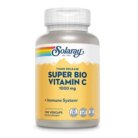 Super Bio Vitamin C Solaray, 100 Kapseln, Secom