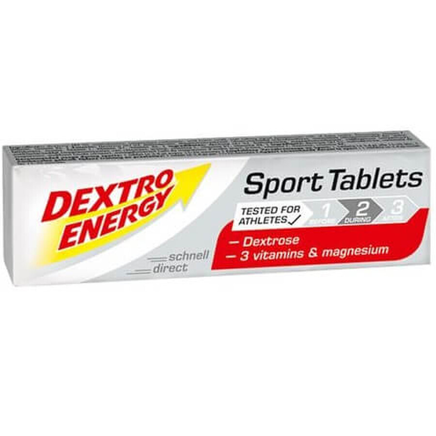Traubenzucker-Tabletten mit Vitaminen und Magnesium Sport Formula, 94 g, Dextro Energy