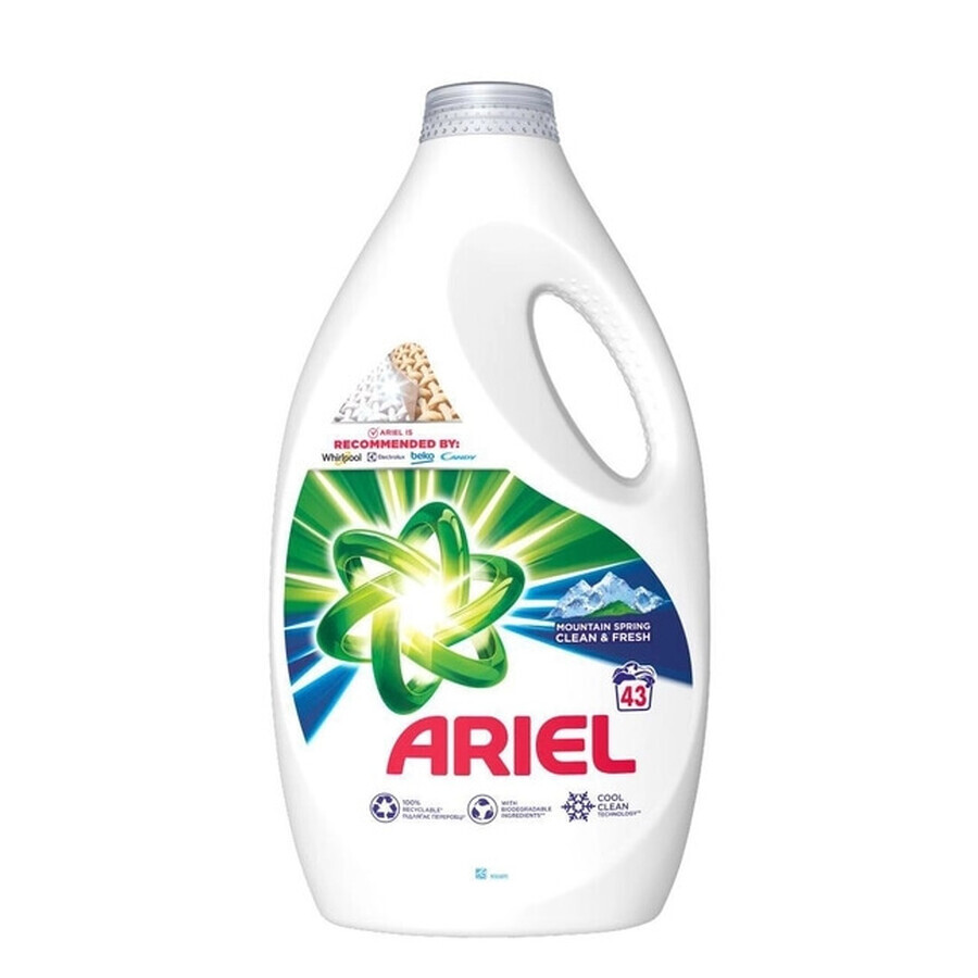 Ariel Mountain Spring Wasmiddel, 2.15l