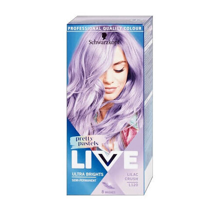 Schwarzkopf Live Ultra Brights Pretty Pastels Wax Color L120 Lilac Crush