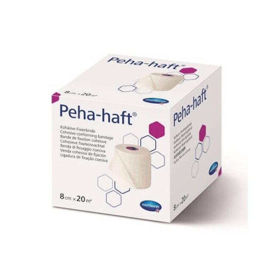 Peha-haft selbstklebendes elastisches Befestigungsband, 8cm x 20m (932448), Hartmann