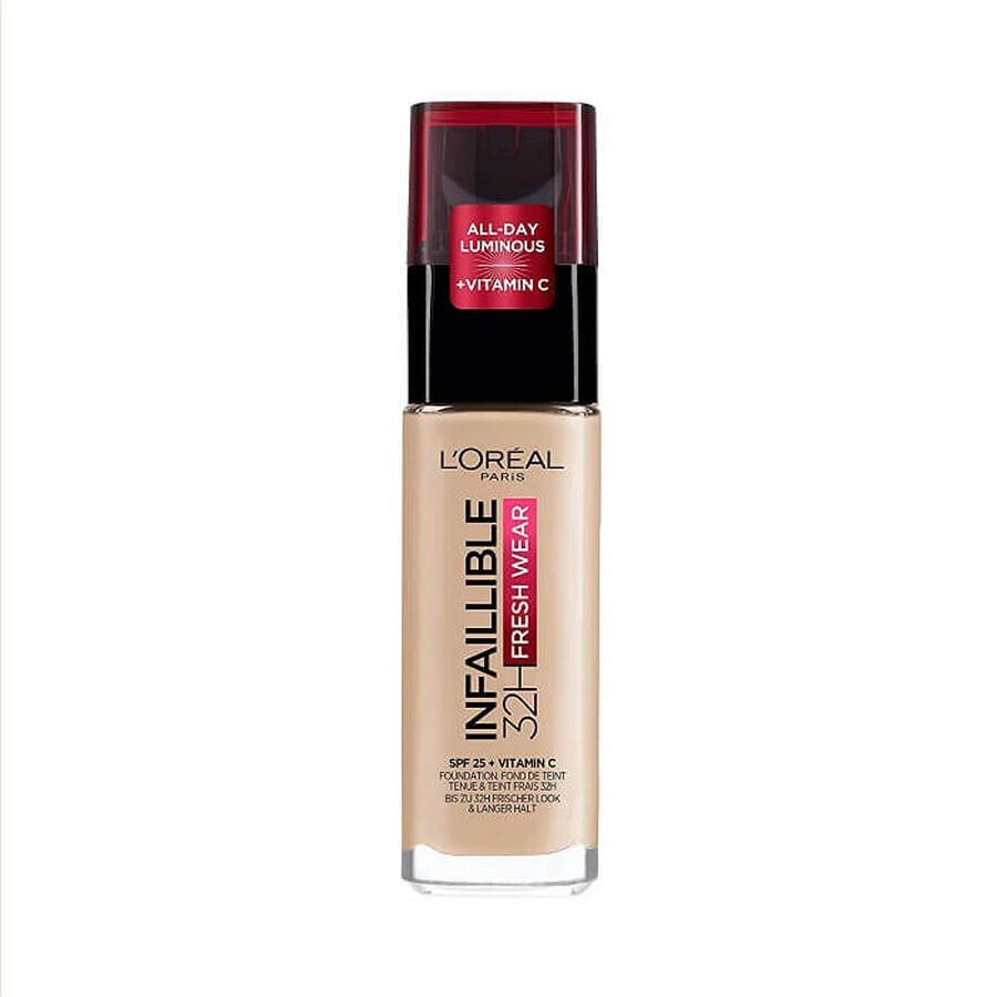 L'Oreal Paris Infallible 32H Fond de teint longue tenue 130 Beige Skin, 30ml