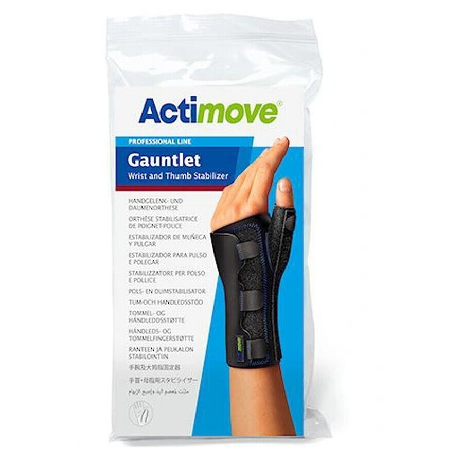 Actimove, Handgelenk- und Daumenstabilisierungsbandage Schwarz Größe M - Langfristig!