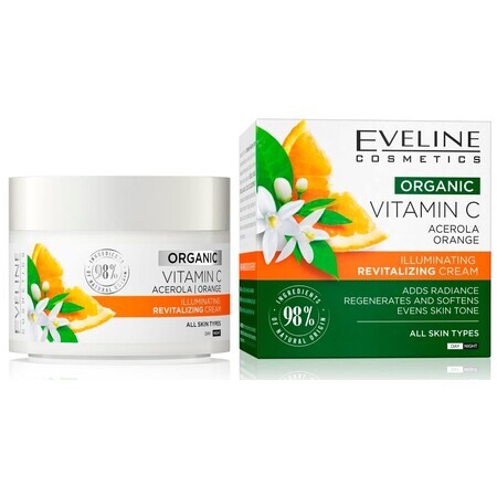 Eveline Organic Vitamin C Brightening Revitalizing Cream, 50 ml