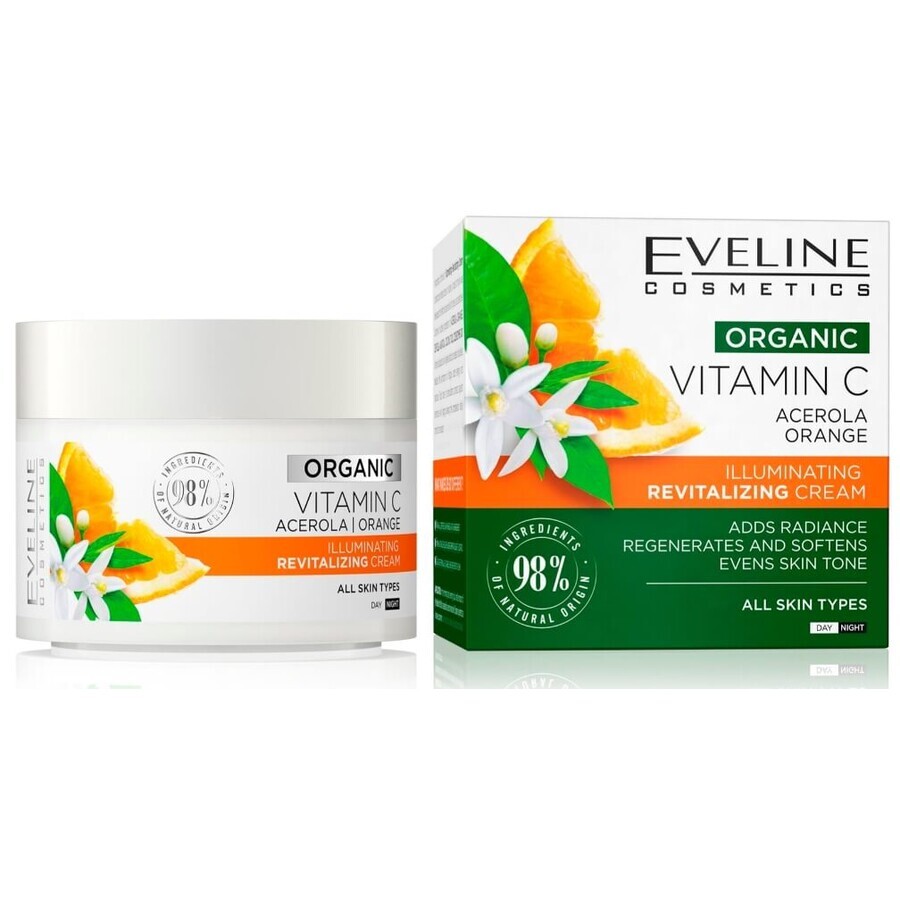 Eveline Organic Vitamin C Brightening Revitalizing Cream, 50 ml