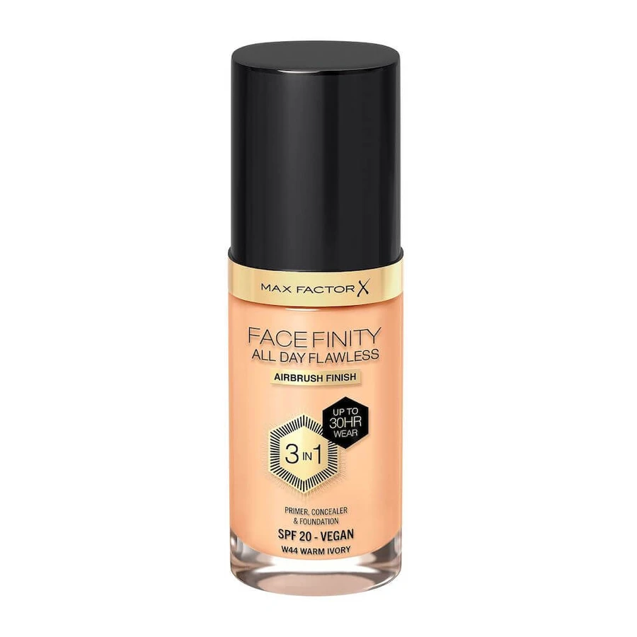Max Factor Facefinity All Day Flawless 3 in 1 Flüssige Foundation W44 Warm Ivory 30ml