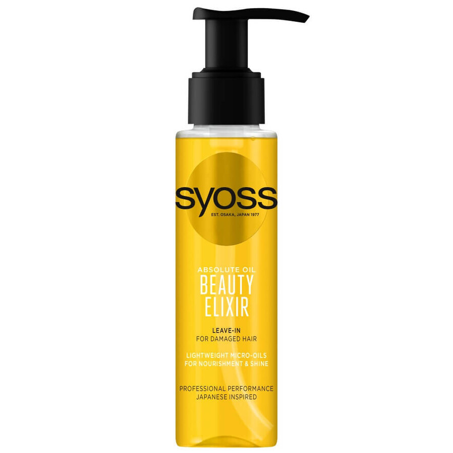 Syoss Beauty Elixir Absolute Oil voor beschadigd haar, 100ml