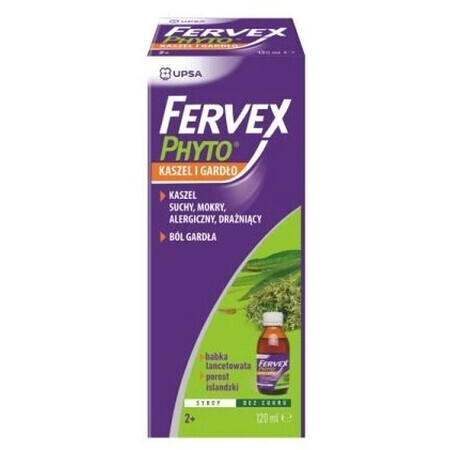 Fervex Phyto Cough and Gardo Cough Syrup 120 ml