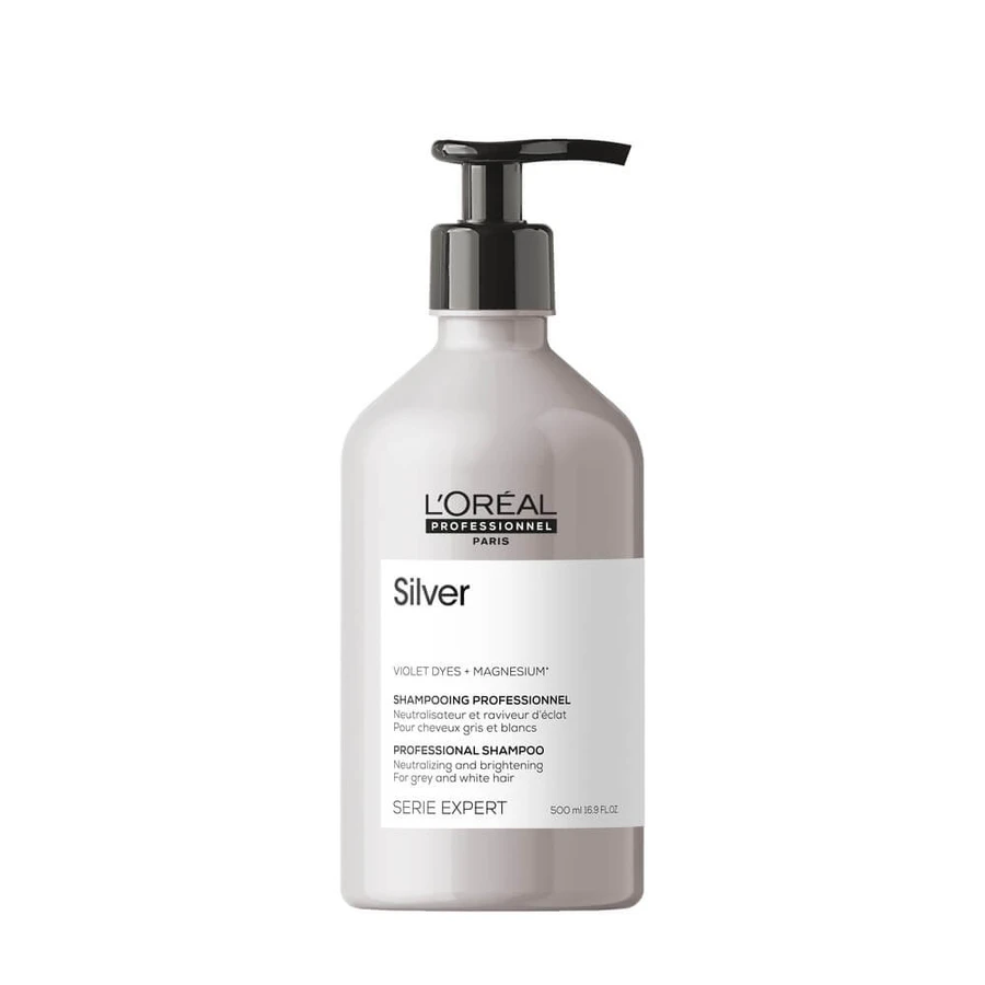 L Oreal Professionnel Serie Expert Silver Șampon pentru păr gri și decolorat, 500ml