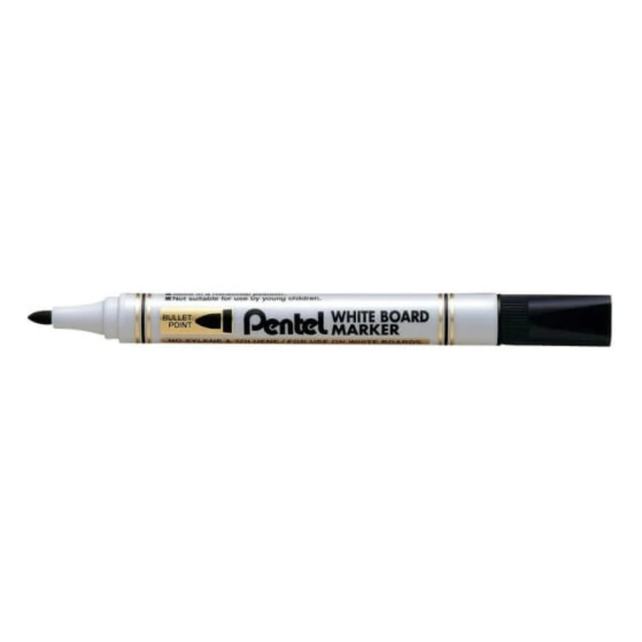 Pentel, Whiteboard-Marker, trocken abwischbar, schwarz