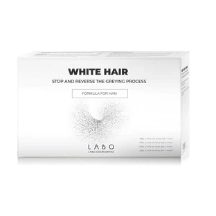 Anti graues Haar Behandlung für Männer Weißes Haar, 20 Fläschchen, Labo