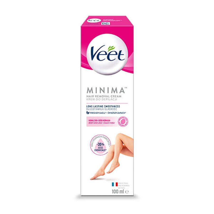 Veet Minima Waxing Creme für normale Haut, 100ml