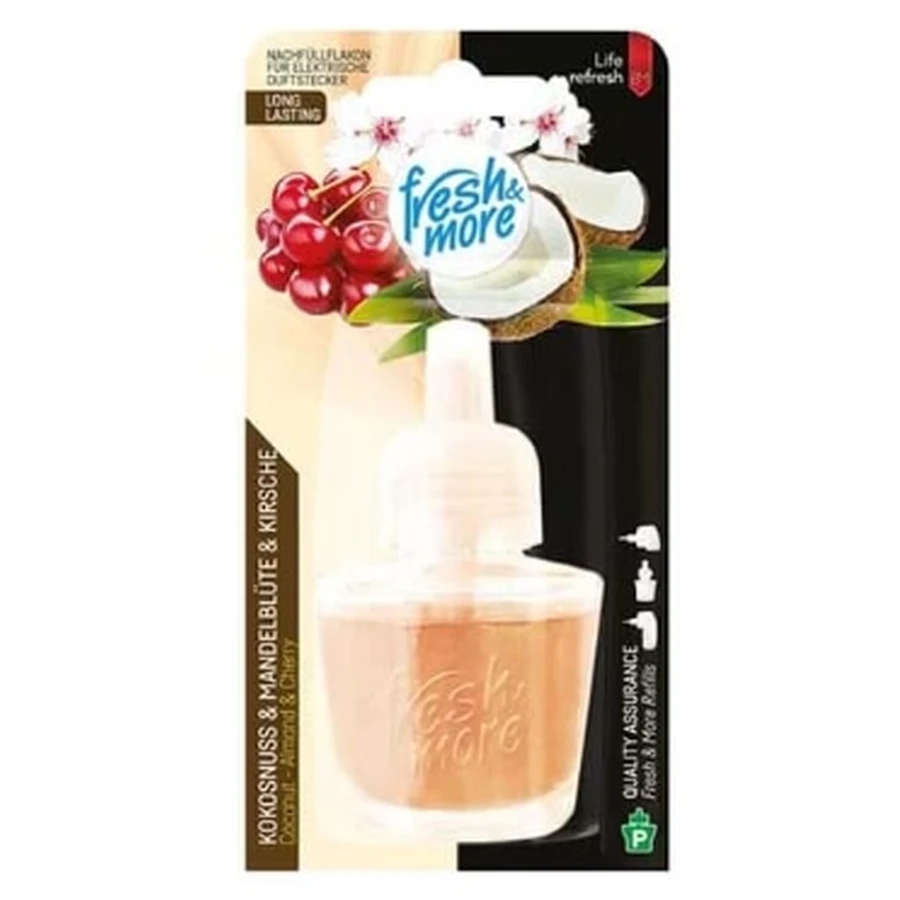 Fresh amp; More, luchtverfrisser patroon, kokosnoot amp; amandelbloesem kers, 19 ml