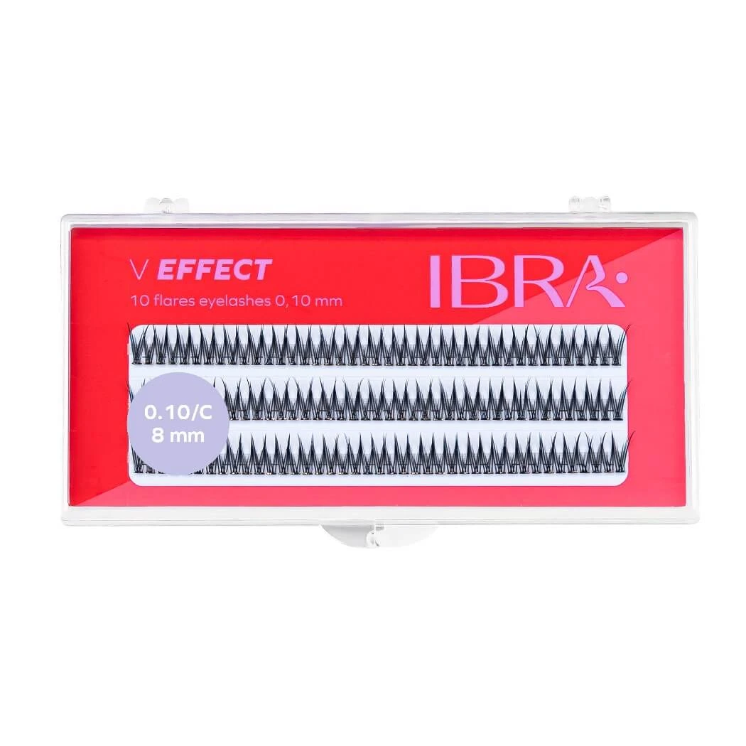 Ibra V 8mm Effektwimpern, 120 Stück