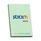 Stickn, Bloc de notițe autoadezive, 100 foi verde pastel