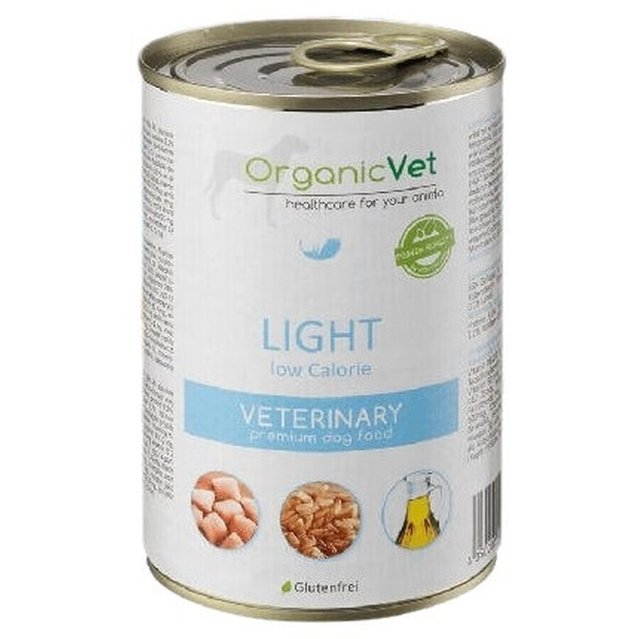 OrganicVet, Kalorienarmes Nassfutter für Hunde, 400 g