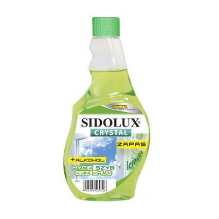 Sidolux, Crystal Lemon, Glasreiniger, 500 ml, Ersatz, 500 ml