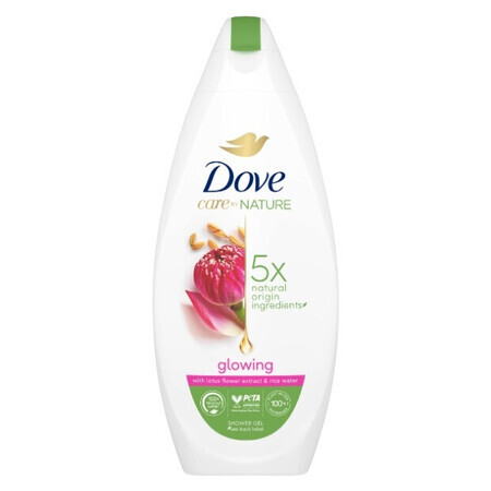 Dove Care by Nature el Shower Glowing, 225ml