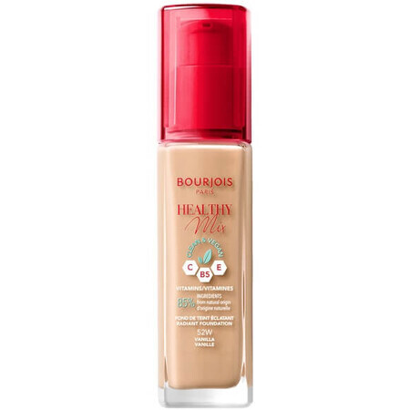 Bourjois Healthy Mix Clean Vegan Foundation 52 Vanilla, 30ml