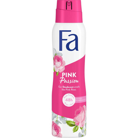 Fa Pink Passion 48h Desodorante en Spray Desodorante Fa Pink Passion 48h con fragancia de rosa, 150ml