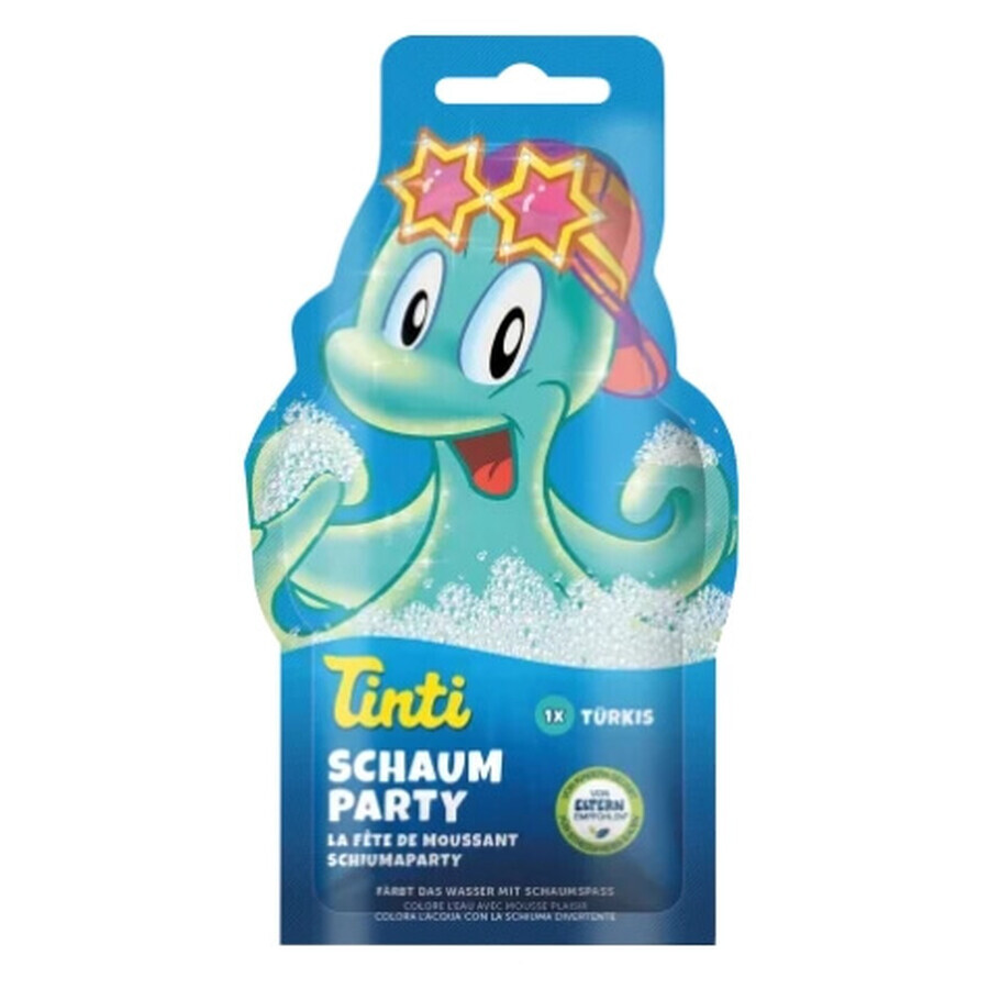 Tinti, Kinder-Badezusatz, Partyschaum türkis, 40 ml