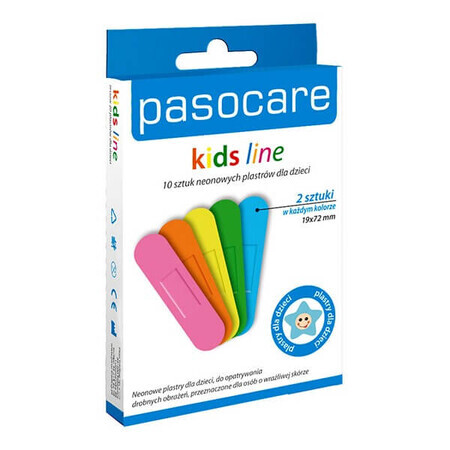 Pasocare Kids Kids Line Neonpflaster-Set, für Kinder, 10-teilig - Long Term!