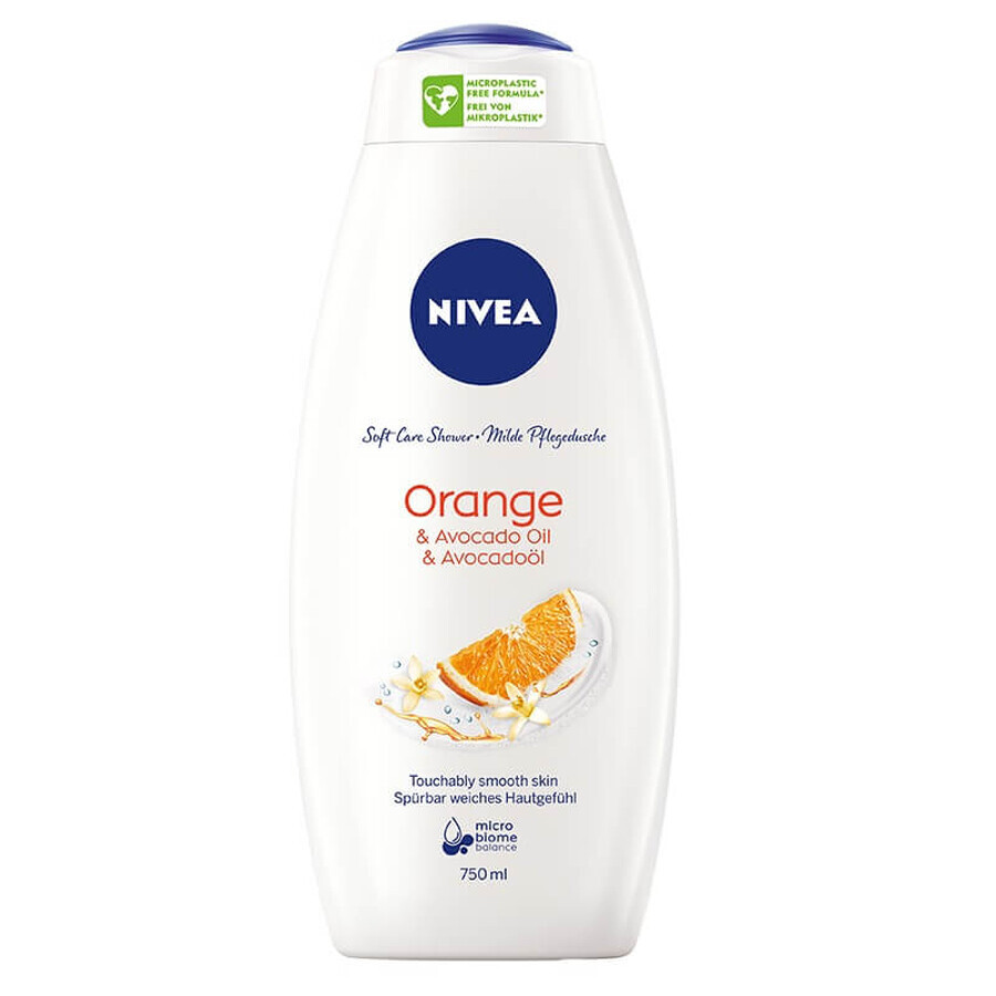 Balsam de duș Nivea Orange amp; Avocado Oil Care, 750ml