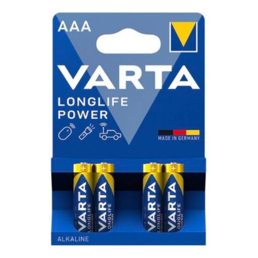 Varta, Power AAA/R03, Pilas, 4 piezas