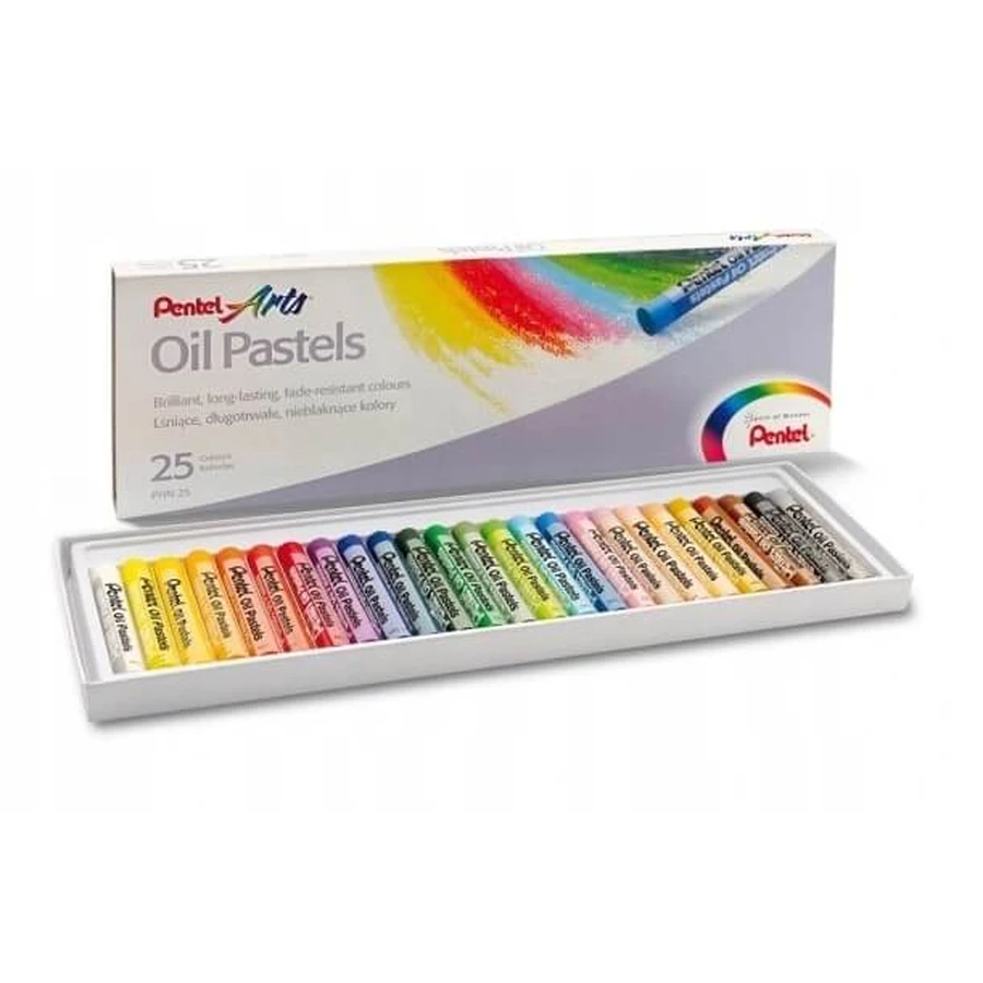 Pentel, Ölpastellstifte, 25 Farben