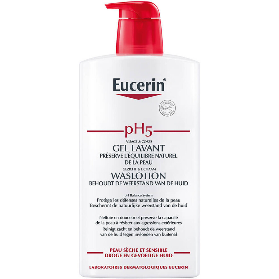 Eucerin pH5 Waschlotion Gel de Ducha Suave, 1000ml