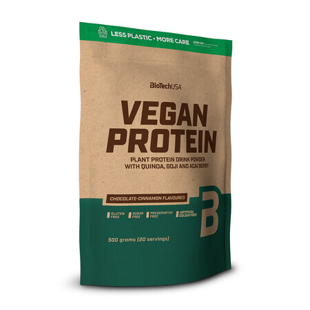 Veganes Protein mit Schokoladen-Zimt-Geschmack, 500 Gramm, BioTech USA