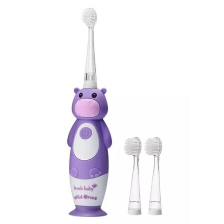 Brush-Baby, spazzolino sonico per bambini 0-10 anni Hippo, 1 pz.