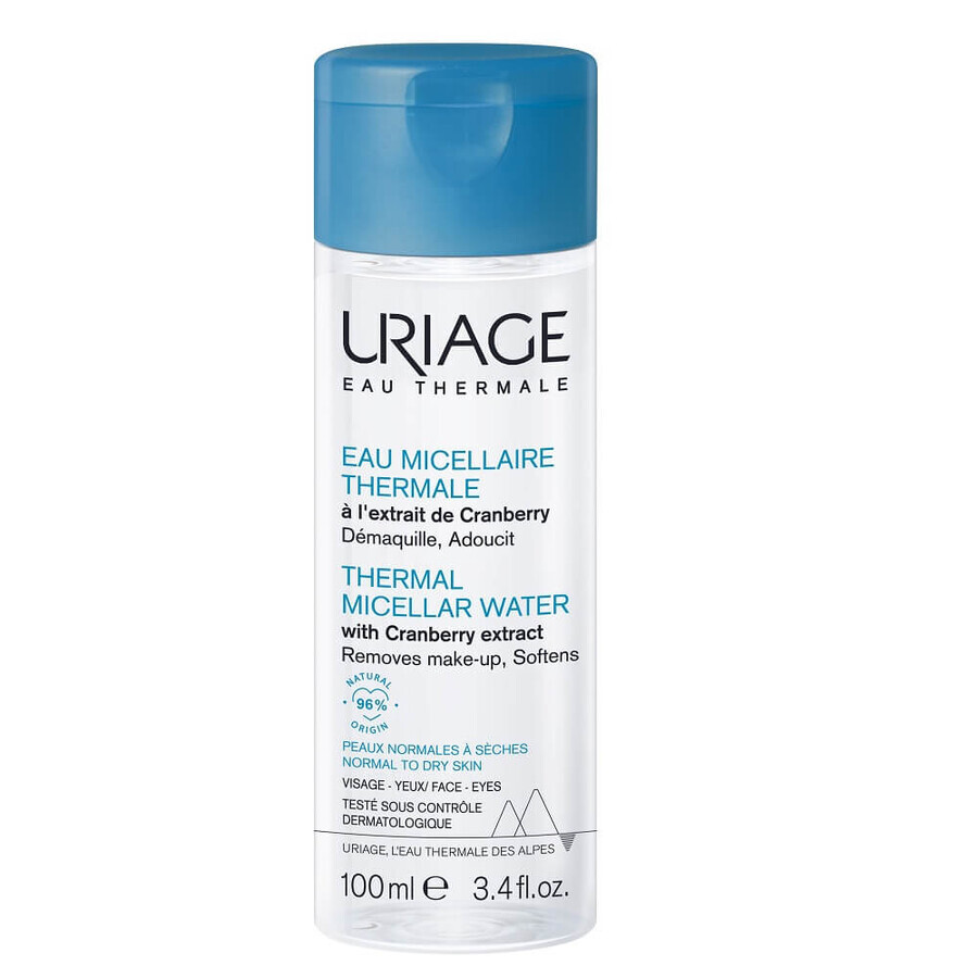 Uriage Loțiune termică micelară cu extract de uravine pentru ten normal și uscat, 100ml