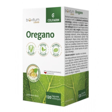 Liquid Oregano Biovitum, 120 capsules