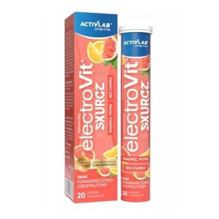 Activlab Pharma Electrovit Skurcz, arôme orange et pamplemousse, 20 comprimés