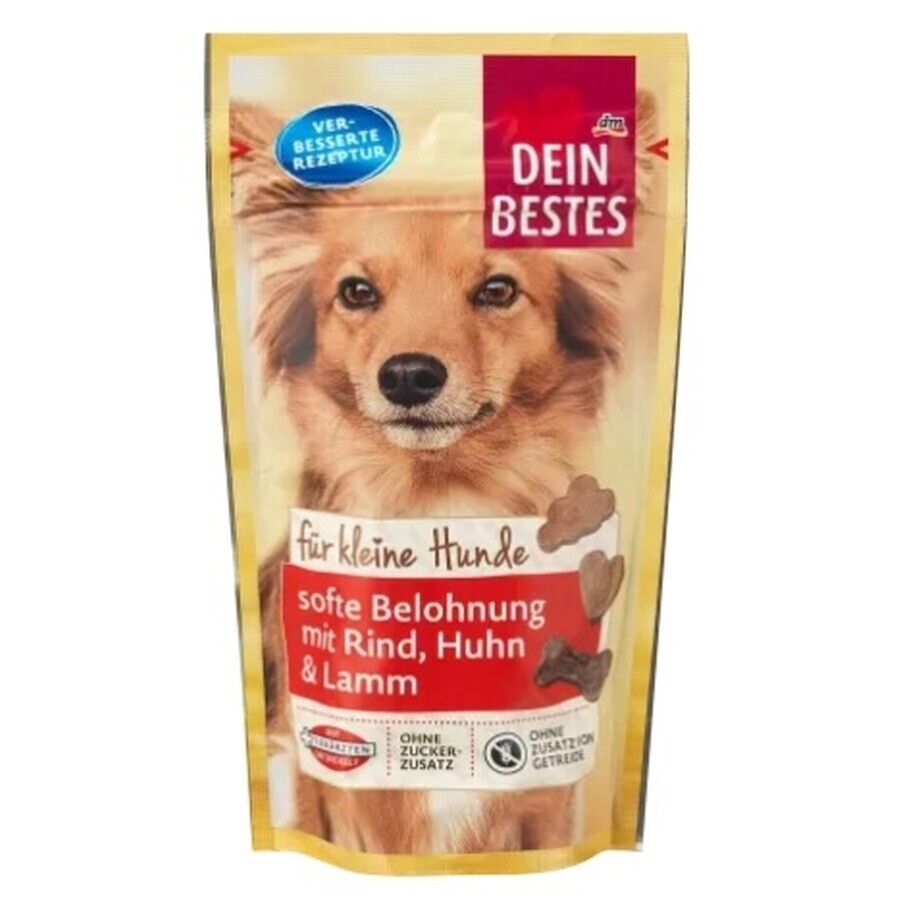 Dein Bestes, Snack para perros pequeños, mikka snack con woowin, pollo y cordero, 60 g