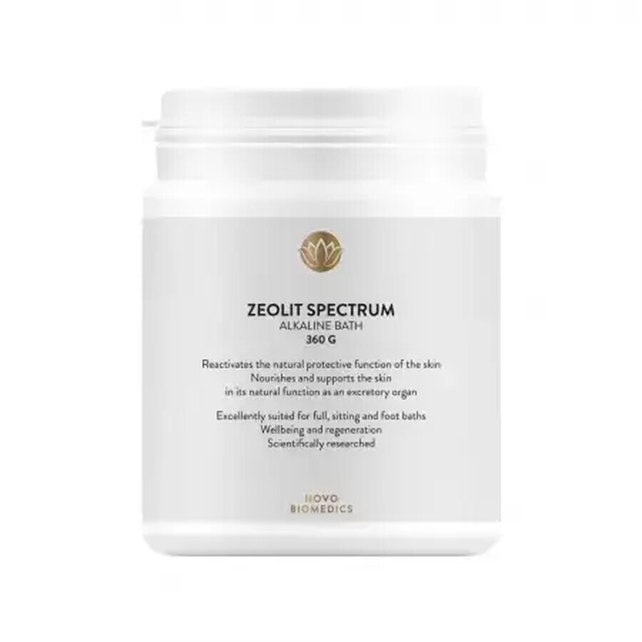 Zeolith Spectrum basisches Badesalz, 360 g, Novo Biomedics