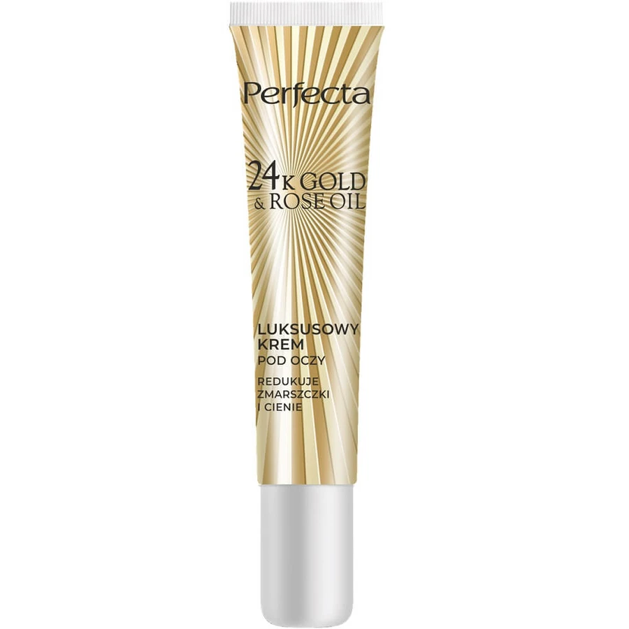 Perfecta 24K Gold amp; Rosenöl Luxury Anti-Falten Augencreme 15ml