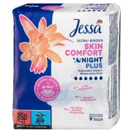 Jessa, Skin Comfort Night Plus, Panties, 9 pieces