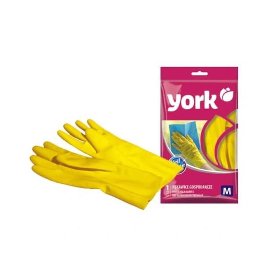 York, Gummi-Haushaltshandschuhe Größe M