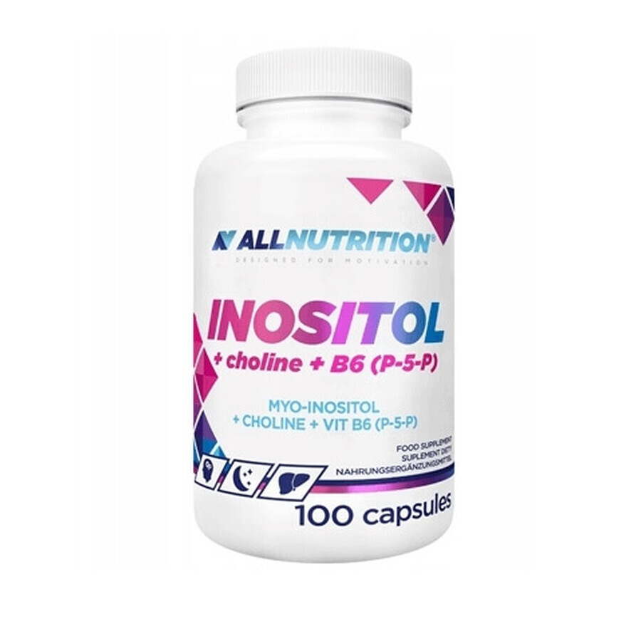 Allnutrition Inozitolo + Colina + B6 (P-5-P), 100 capsule