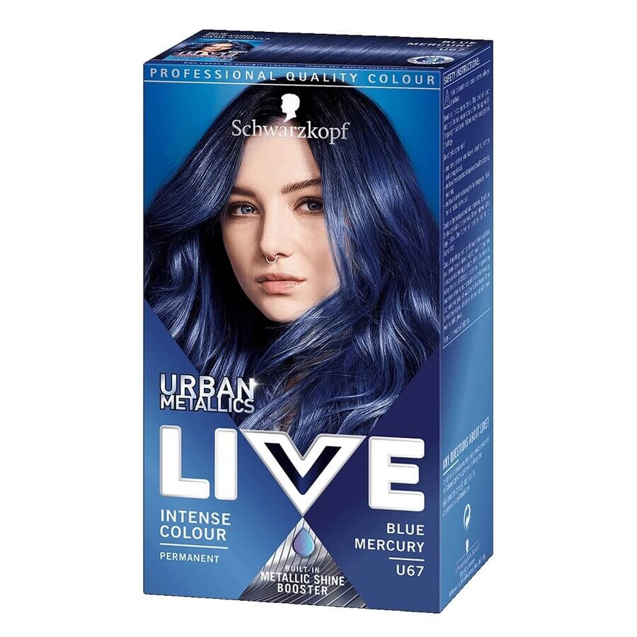 Schwarzkopf Live Urban Metallic Wax Colour U67 Blue Mercury